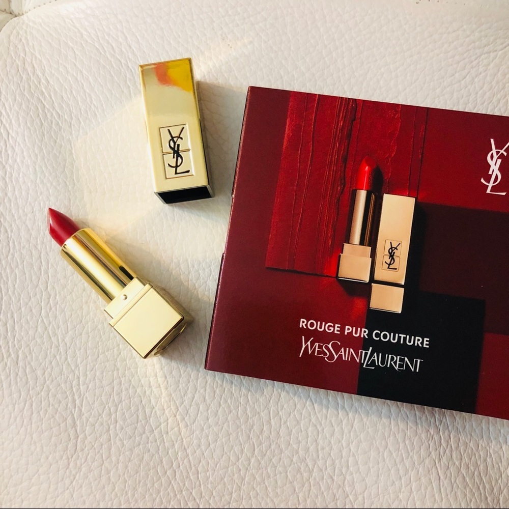 YSL Rouge Pur Couture Red Lipstick Mini Shade 01 - Picture 1 of 7